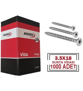 3,5x18 Sunta Vidası 1000 Adet