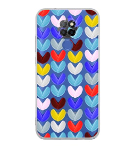 PrintiFy General Mobile GM 20 ile Uyumlu 1mm Slim Fit Water Color 1 Baskılı Şeffaf  Kılıf