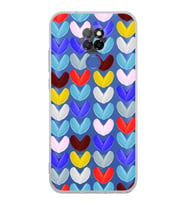 PrintiFy General Mobile GM 20 ile Uyumlu 1mm Slim Fit Water Color 1 Baskılı Şeffaf  Kılıf