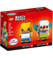LEGO 41632 Brickheadz Homer Simpson and Krusty the Clown Brick Headz