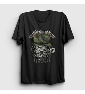Presmono Unisex Siyah Seek and Destroy Metallica T-Shirt 67763tt