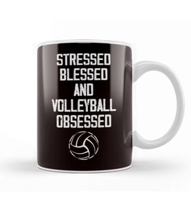 Volleyball Obsessed Ball Sports Beach Volleyball Player Game Kupa Bardak Porselen