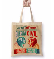 Lucha Libre Cap Ve Iron Man Bez Çanta Uzun Saplı