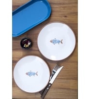 M'art Home Akdeniz İkili Pasta Tabağı Yuvarlak