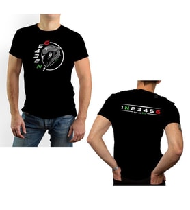 Skm 1N23456 Kasklı Desenli T-Shirt