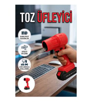 Kablosuz Elektrikli Toz Üfleyici – 12.000 RPM Çok Amaçlı Temizlik Aleti