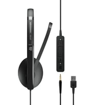 EPOS/ SENNHEİSER ADAPT 135 II, Tek Taraflı, USB ve 3,5 mm Jak Girişli Kulaklık (Siyah-Gri)