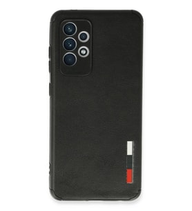 Newface Samsung Galaxy A72 Kılıf Loop Deri Silikon - Siyah