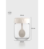 Renga Lexa 210 ml Kaşıklı Cam Baharatlık 161019 Bej