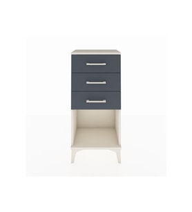 Arges Komodin 3 Çekmeceli 44x30x96 Aytaşı-Antrasit