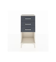 Arges Komodin 3 Çekmeceli 44x30x96 Aytaşı-Antrasit