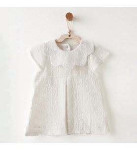 Andywawa Ac26644 Baby Chic Elbise Ekru