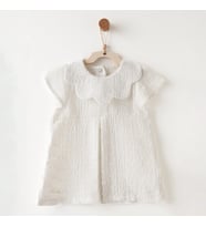 Andywawa Ac26644 Baby Chic Elbise Ekru