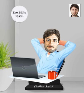 Kişiye Özel Öğretmen Erkek Ahşap Eco Biblo -11
