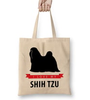 I Love My Shih Tzu Bez Çanta Uzun Saplı