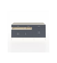 Hyperion Konsol 5 Raflı 3 Çekmeceli 5 Kapaklı 220x44x99 Aytaşı-Antrasit