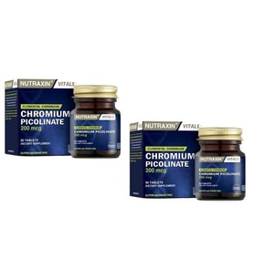 Nutraxin Chromium Picolinate 200 mcg 90 Tablet x 2 Adet