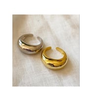 925 Ayar Gümüş Gold Bombeli Yüzük