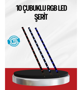 Kayan Yıldız Led Aydınlatma 10 Çubuk Dış Mekan Uyumlu