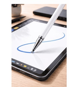 Redmi Note 12 S Uyumlu Dokunmatik Stylus Kalem Disk Uçlu Hassas Beyaz Tablet Telefon Çizim Kalemi