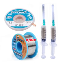 Mechanic Lehim Noclean Sn63/pb37 40g 0,5mm Lehim Toplama Cp-2515 Emme Teli 2,5mm