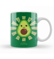 Avocado Retro Japanese Kupa Bardak Porselen