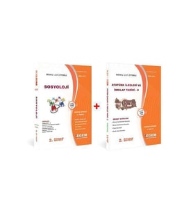 Egem Yayınları Açık Öğretim Sosyoloji 2 Sınıf 4 Dönem (bahar) Konu Anlatımlı Soru Bankası Set (Çok Renkli)