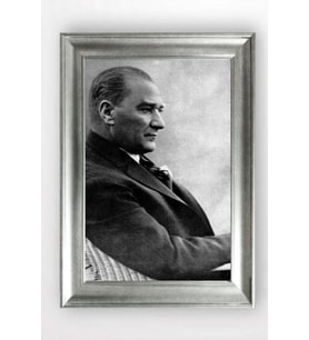 Gümüş Çerçeveli Atatürk Tablo cv1067