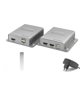 Hdmi Kvm Extender 4K 60 M - Gümüş Hdx1355