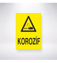 Korozif 21x28 Arkası Yapışkanlı Levha