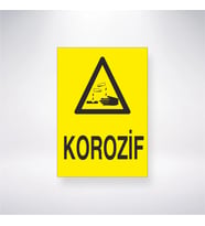 Korozif 21x28 Arkası Yapışkanlı Levha