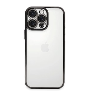 Apple İphone 16 Pro Max Kılıf Razer Lensli Silikon - Siyah