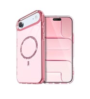 Apple İphone 17 Air Live Diamond Magsafe Kapak - Pembe
