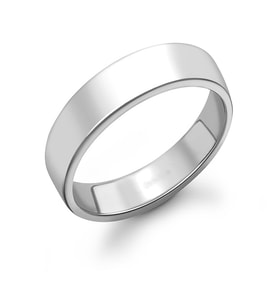 8 mm Klasik Düz Gümüş Yüzük (Rose)
