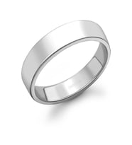 8 mm Klasik Düz Gümüş Yüzük (Rose)