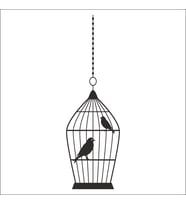 KUŞ KAFESİ FOLYO STİCKER 60cm Uzunluk (Karışık)