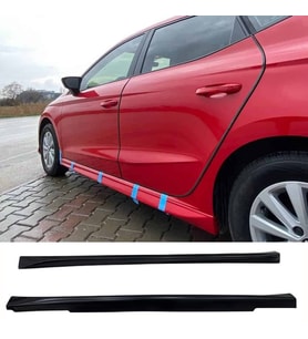 Seat İbiza Mk5 Aero Yan Marşpiyel Seti Mat Siyah Plastik 2 Adet 2017 2018 2019 2020 2021