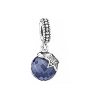 Nur Silver Yıldızlı Lacivert Taş Gümüş Charm NUR-BL01373