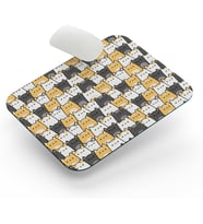 Kediler - Dikdörtgen Mouse Pad, 17,5 cm x 19,50 cm