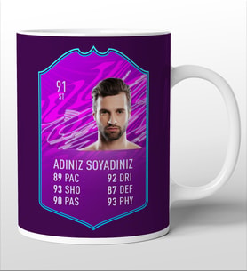 Tasarım Fut Kart Kupa Bardak