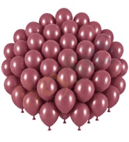 Rosewood Renk Lateks Retro Balon (30 cm) - 50 Adet