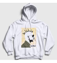 Presmono Unisex Beyaz Unstable Film Taxi Driver Kapüşonlu Sweatshirt 251453tt