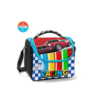 CORAL HIGH 37157 KIDS RACING KIRMIZI ARABA DESENLİ THERMO BESLENME ÇANTASI
