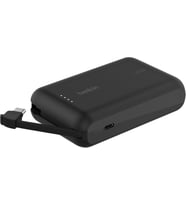 Belkin Boostcharge Power Bank, Entegre Kablolu Taşınabilir Şarj Cihazı 10K Pd 20W - Usb-C Güç Dağıtı (Çok Renkli)