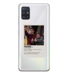 Samsung Galaxy A51 Uyumlu Friends Tasarımlı Şeffaf Telefon Kılıfı