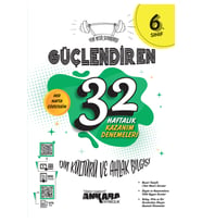 Ankara Yayıncılık 6. Sınıf Güçlendiren 32 Haftalık Din Kültürü Ve Ahlak Bilgisi Kazanım Denemeleri (Çok Renkli)