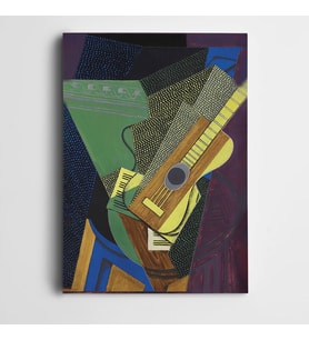 Modern Çizgiler Gitar Kanvas Tablo