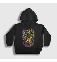 Presmono Unisex Çocuk Siyah Hands The Devil Wears Prada Kapüşonlu Sweatshirt 423482tt