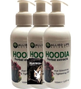 Süper Allied Life Sciences Hoodia Herbal Extracts Hot Slmmng & Tightnng 150 ml x 3 Adet + Jel