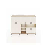 Arges Dolap 13 Raflı 7 Kapaklı 220x30x163 Çam-Aytaşı